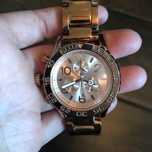 Authentic Nixon Rose Gold 51-30 Watch